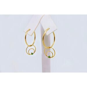 Versatility Endless Hoop Earrings 1/20 14K Gold Filled  2-in-1 Vintage earrings